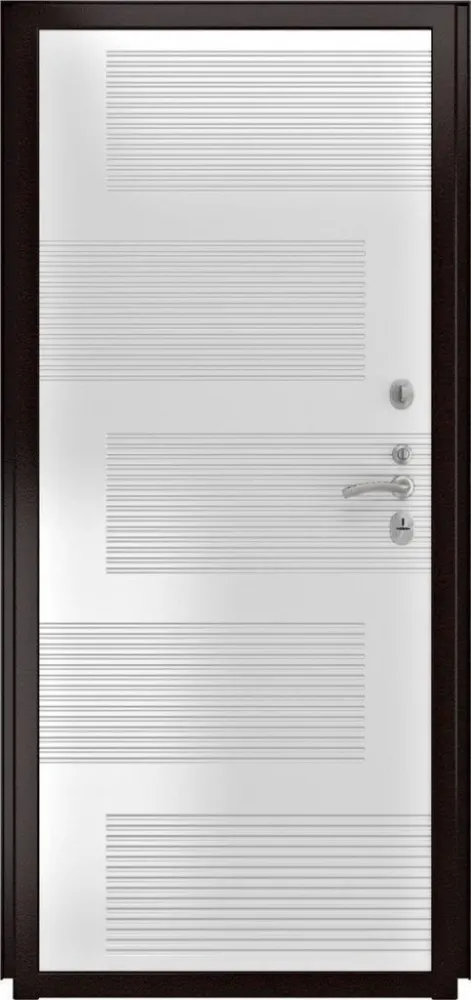 Товар Дверь ДвериПРО Л-45 ФЛ-185 (10мм, ПВХ Ясень белый) DPRO227811