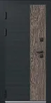 Дверь С-112 Черный Муар+Кварц Черный+Орех Мокко - Белый DIS007512 фото